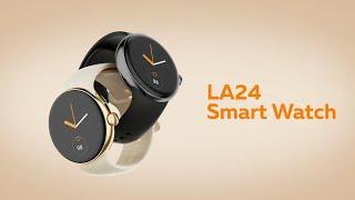 LA24 Amoled smartwatch (google watch), Featuring a stunning 132" AMOLED high-defnition display.