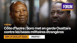 Côte d'Ivoire : Soro met en garde Ouattara contre les bases militaires étrangères P1