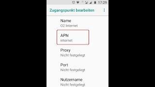 O2 APN-Einstellungen für Android