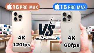 iPhone 16 pro max VS iPhone  15 pro max | Which is better? | camera test | 4k video test