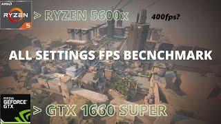 RYZEN 5600x + GTX 1660 SUPER | VALORANT | FPS BENCHMARK (BIND) #5600x#gtx1660super#valorantfpstest