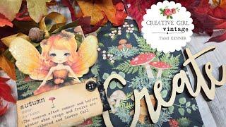 Let's make an Autumn Pocket w/ an enchanted Pumpkin Fairy tucked inside! HAPPY FIRST DAY OF AUTUMN