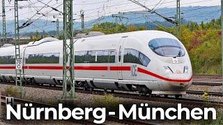 HighSpeed: 300km/h im ICE 3 Sprinter | Führerstandsmitfahrt Nürnberg - Ingolstadt - München (BR 403)
