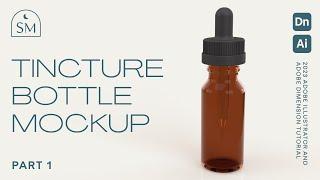 Part 1: Creating a Tincture Dropper Bottle Mockup using Adobe Illustrator and Adobe Dimension