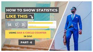 How to use Auto Bar and Circle counter in WordPress DIVI Theme | Part - 6 | Apna Youtuber
