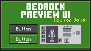 Bedrock Preview UI - a Minecraft Java Resource Pack