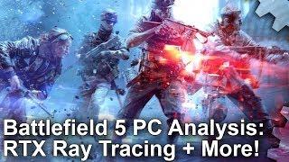 [4K] Battlefield 5 PC - RTX Ray Tracing Analysis and Xbox One X Graphics Comparison