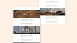 How To Create Parallax Website Using HTML | CSS