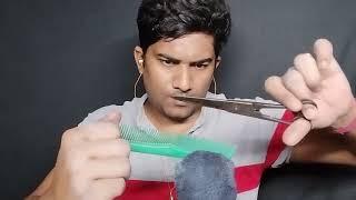 barber cutting men's hair asmr