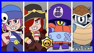 Darryl VS Penny New Skins ideas - Brawl Stars Animation #12