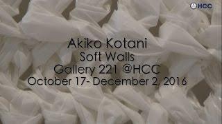 Akiko Kotani presents Soft Walls at Gallery 221@HCC (Gallery Talk Edition)