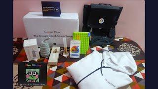 Google Cloud Facilitator Swags Unboxing  ● Ultimate Milestone Swags Unboxing ● Arcade Swags