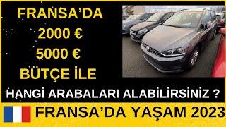 Fransa İkinci El Araba Fiyatları 2023 | 2000 € - 5000 € Arası Alınacak Arabalar