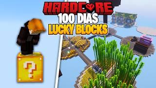 SOBREVIVÍ 100 DÍAS en UN LUCKY BLOCK en Minecraft Hardcore