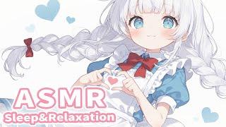 ASMR Oil Ear Massage & Ear Blowing  (Heartbeat, Breathing, No Talking)