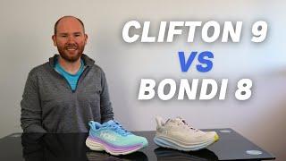 Hoka Clifton 9 vs Bondi 8 Review by a Foot Specialist