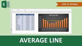 How To Add An Average Line In An Excel Graph | Beginner Tutorial