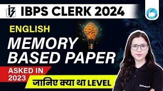 IBPS Clerk English Previous Year Question Paper 2023 | By Saba Gani Ma'am