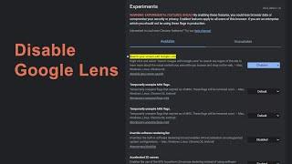 How to disable google chrome lens | get back google image search instead google lens