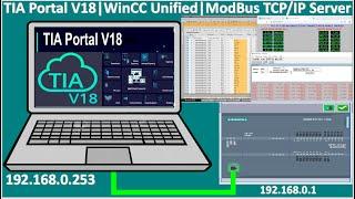 PLC S7-1200 Modbus TCP/IP Server full tutorial