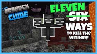 EASY 1.19 Minecraft Bedrock Wither Killer - Eleven Ways to Kill the Wither! PC, XBOX, PS4, Switch