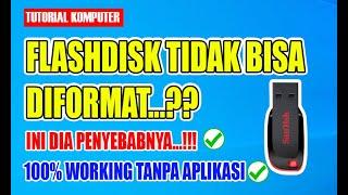 CARA MEMPERBAIKI FLASHDISK/USB YANG TIDAK BISA DIFORMAT