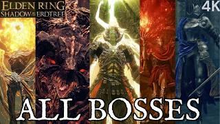 Elden Ring DLC All Bosses (including Cutscenes & Ending) | Shadow of the Erdtree | Boss Fight (4K)