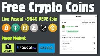 Free Crypto Claim | Faucetpay earning site || Free BTC || Free faucet 2024 #freebitcoin #earn #btc