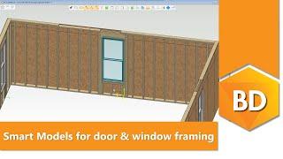 How to use Smart Models in Vertex BD to manage door and window framing