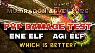 PVP DAMAGE TEST ( AGI ELF / ENE ELF ) | MU:DRAGON ADVENTURE