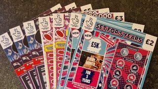 £25 Mix of Allwyn UK National Lottery Scratch Cards