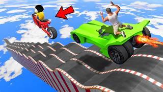 SHINCHAN AND FRANKLIN TRIED THE EPIC BUMPY ROAD PARKOUR CHALLENGE GTA 5