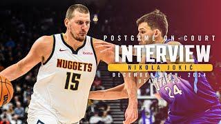 Nikola Jokić Full Postgame On-Court Interview vs. Jazz ️ | 12/30/24