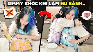 Sammy HỐT HOẢNG Khi Simmy Khóc Khi Làm Bánh Hỏng ! Simmy và Sammy Làm Bánh