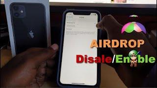 iPhone 11 How to Enable or disable Airdrop