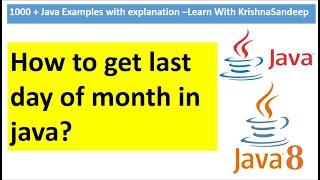 How to get last day of month in a given String date?