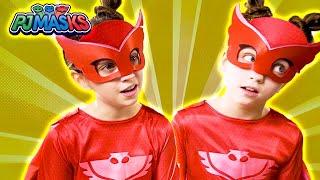 PJ Masks in Real Life ️ Double Owlette?!  Evil Twins