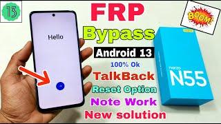 Realme Narzo N55 FRP Bypass Android 13 Update | Realme (RMX3710) Google Account Bypass Without Pc |