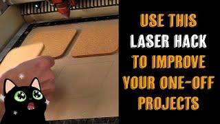 Awesome Laser Hack! How to Make Cheap Fast Temporary JIGs for Engraving - Art Files Available