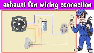 Adjust fan connection | exhaust fan connection with capacitor | shima electrician