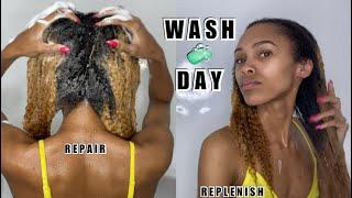 Wash Day Routine For Repairing and Replenishing Curly Natural Hair