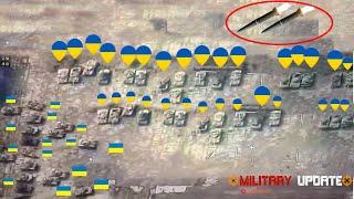 Again!! Russia Destroys Ukrainian Tank Base in Kharkov