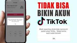 Cara Mengatasi Tidak Bisa Membuat Akun Tiktok | Tidak Memenuhi Syarat Tik Tok