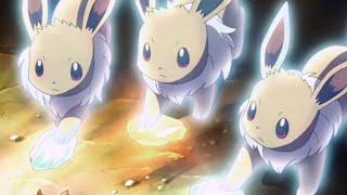 3 Eevee Evolve at the Same time || Rare Occurrence