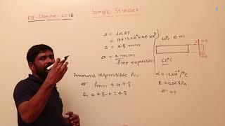 1.87 Simple Stresses ESE Mech, Previous Objective Questions, Year - 2016[1Q]