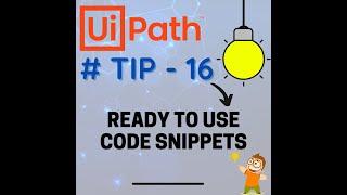 90 Seconds - UiPath Tips and Tricks | Code Snippets in UiPath Studio | Advance Scheduling | UiPath