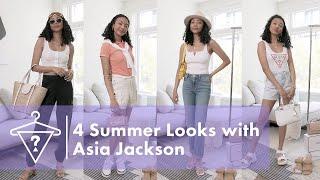 How To Style 4 Summer Essential Looks with Asia Jackson  | #StyledByGUESS