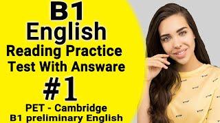 B1 Reading Test With Answers - Full sample - PET succeed in b1 preliminary 2023 exam cambridge part