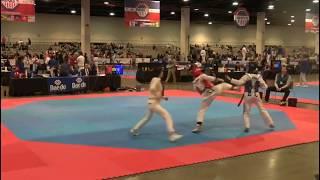 US Pro Taekwondo Martial Arts Athlete - Kristina Teachout Sparring Compilation