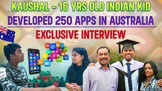 16-Year-Old Kaushal Develops 250 Apps in Australia | Exclusive Interview|Indian kid #appdevelopment